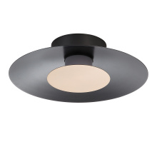 Golden 6400-FM12 GRA-FRG - Yep by Golden Lighting Luma Integrated LED Flush Mount in Graphite and French Gold shade